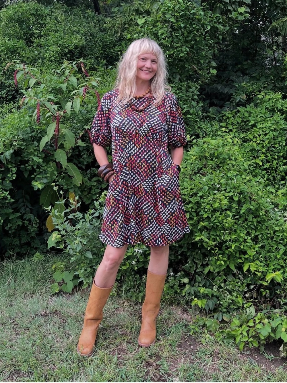 Anthropologie Maeve Short Sleeve Mini Dress in Navy, Red, Olive Green